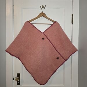 Wool Capelet – Dusty Rose